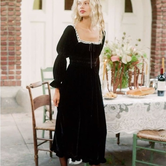 christy dawn black dress Catherine Plus Size Evening Gown In Black main image 1